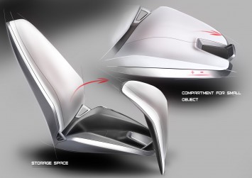 SPD - Concept Car Interior - Seat Design Sketches