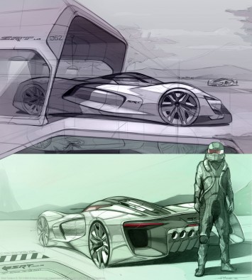 SRT Tomahawk Vision Gran Turismo Concept - Design Sketch