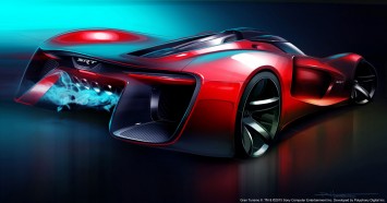 SRT Tomahawk Vision Gran Turismo Concept - Design Sketch