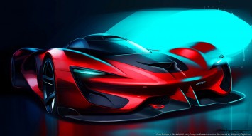 SRT Tomahawk Vision Gran Turismo Design Sketch Render