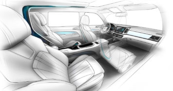 SsangYong LIV 2 Concept Interior Design Sketch