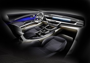 SsangYong SIV-2 Concept Interior Design Sketch Render