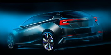 Subaru Impreza 5-Door Concept Design Sketch