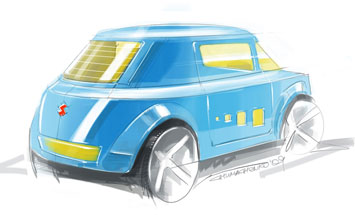 Suzuki Buddy Design Sketch