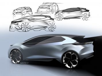 Tata 45X Concept Design Sketch Render