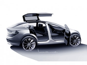 Tesla Model X Concept - Design Sketch