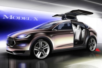 Tesla Model X Concept - Design Sketch