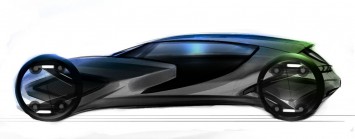 Toyota Bionic Plus Concept Design Sketch