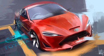 Toyota Supra Concept - Design sketch by Liviu Tudoran