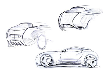 TVR Artemis Concept Design Sketches