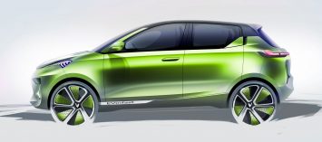 Vinfast Citycar EV Design Sketch by Italdesign