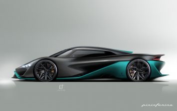 Viritech Apricale by Pininfarina Design Sketch Render