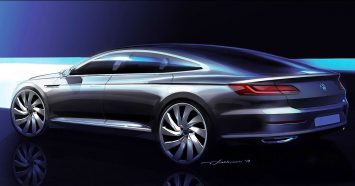 Volkswagen Arteon Design Sketch by Tobias Suehlmann