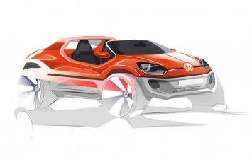 Volkswagen Buggy Up! Concept Design Sketch