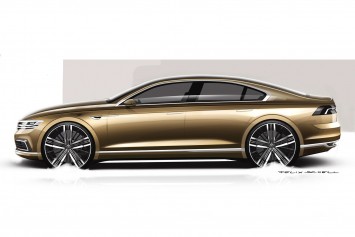 Volkswagen C Coupe GTE Concept Design Sketch Render