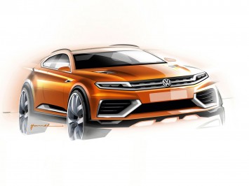 Volkswagen CrossBlue Coupe Concept - Design Sketch