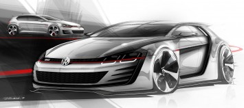 Volkswagen Design Vision GTI Design Sketch