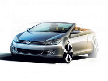 Volkswagen Golf Cabriolet Design Sketch