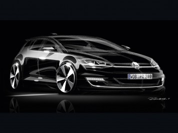 Volkswagen Golf VII - Design Sketch