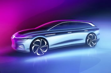 Volkswagen ID. Space Vizzion Concept Design Sketch Render