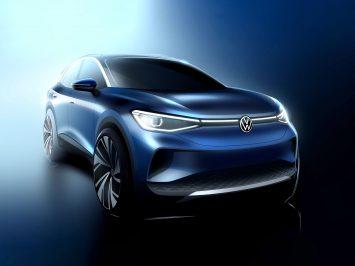 Volkswagen ID4 Design Sketch Render