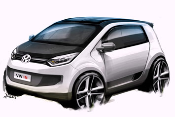 Volkswagen In Concept Design Sketch