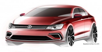 Volkswagen Midsize Coupe Concept Design Sketch