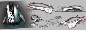 Volkswagen Optism Concept Design Sketches