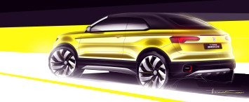 Volkswagen T-Cross Breeze Concept - Design Sketch Render