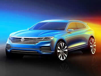 Volkswagen Touareg Design Sketch Render Illustration