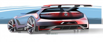 Volkswagen Vision GTI Roadster Concept Gran Turismo - Design Sketch by Malte Hammerbeck