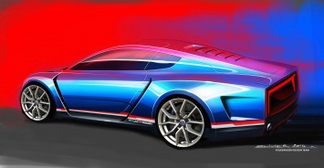 Volkswagen XL Sport Concept Design Sketch