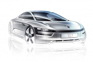 Volkswagen XL1 Concept Design Sketch