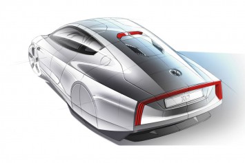 Volkswagen XL1 Concept Design Sketch