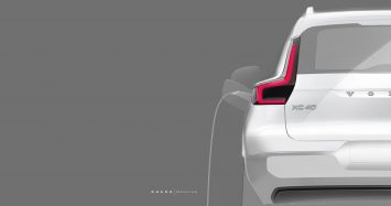 Volvo fully electric XC40 Design Sketch