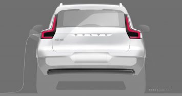 Volvo fully electric XC40 Design Sketch