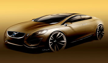 Volvo S60 Concept Design Sketch