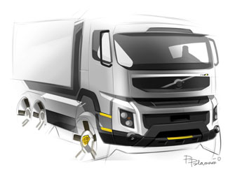 Volvo Truck Design Sketch