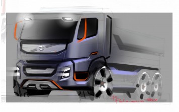 Volvo Truck Design Sketch by Patrik Palovaara