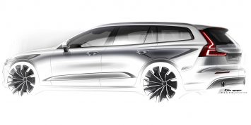 Volvo V60 Design Sketch by T. Jon Mayer