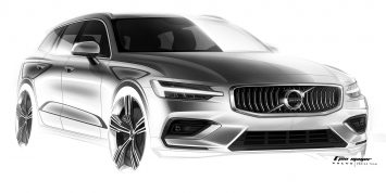 Volvo V60 Design Sketch by T. Jon Mayer