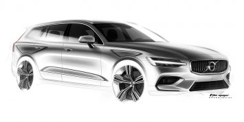 Volvo V60 Design Sketch by T. Jon Mayer