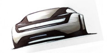 VW Coupe Concept Design Sketch