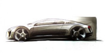 VW Coupe Concept Design Sketch