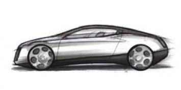 VW Coupe Concept Design Sketch