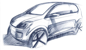 VW E Up! Concept Design Sketch