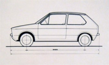 VW Golf Design Sketch