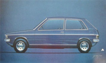 VW Golf Design Sketch