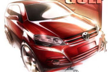 VW Golf Design Sketch by Rodrigo Maggi