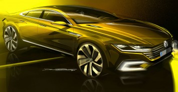 VW Sport Coupe Concept GTE Design Sketch